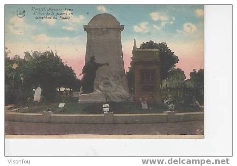 Monument Aux Héros De La Guerre Au Cimetière De Rhees, Colorisée - Herstal