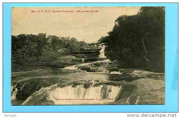 B - AFRIQUE - GUINEE FRANCAISE - édit. A. James - C. F. K. N. - CHEMIN DE FER - Les Grandes  Chutes - Guinée Française