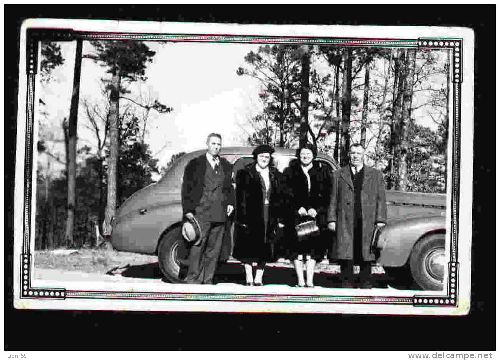 AUTOMOBILE In AMERICA DE LUXE STUDIO Hot Springs, Arkansas 1939 Real Photo / 071016 - Hot Springs