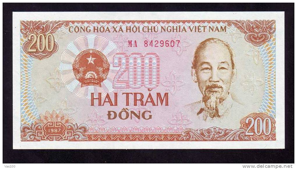 VIET-NAM,200 DONG,1987 , PAPER MONEY,UNC, Uncirculated - Viêt-Nam