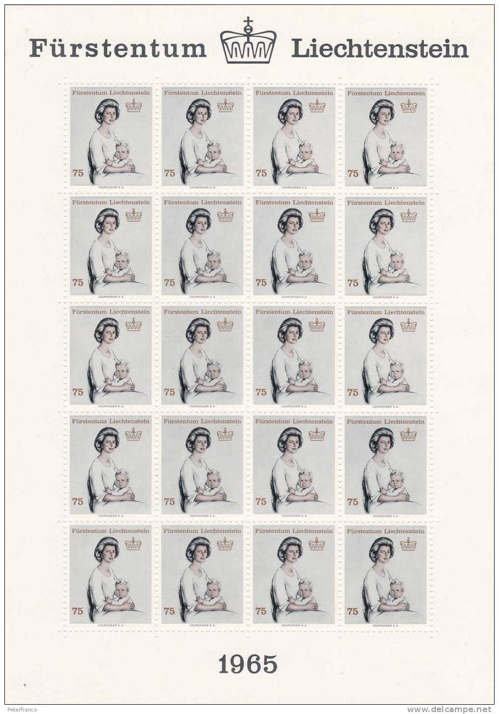 1965 - La Principessa Georgina E Il Principe Francesco Giuseppe Wenzel - Unused Stamps