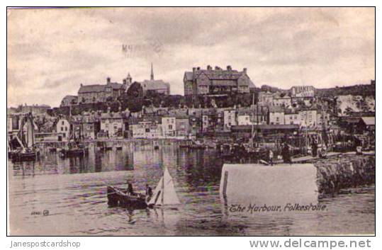 The Harbour - ANIMATED - 1917 - Folkestone KENT - Folkestone