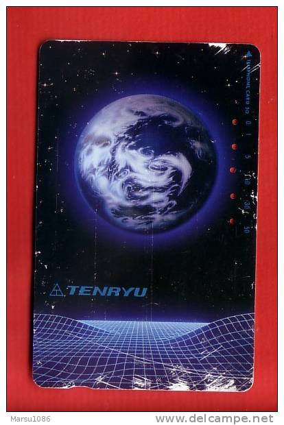 Japan Japon  Telefonkarte Phonecard -  Weltraum Space  Espace Universum Universe Erde - Espace
