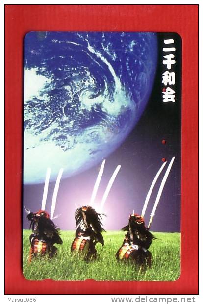 Japan Japon  Telefonkarte Phonecard -  Weltraum Space  Espace Universum Universe Erde - Space