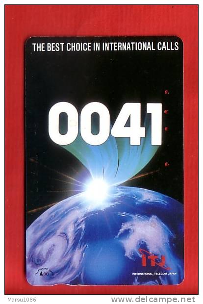 Japan Japon  Telefonkarte Phonecard - 0041 Weltraum Space  Espace Universum Universe Erde - Space