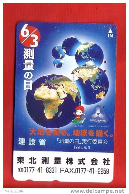 Japan Japon  Telefonkarte Phonecard -  Weltraum Space  Espace Universum Universe Erde - Space