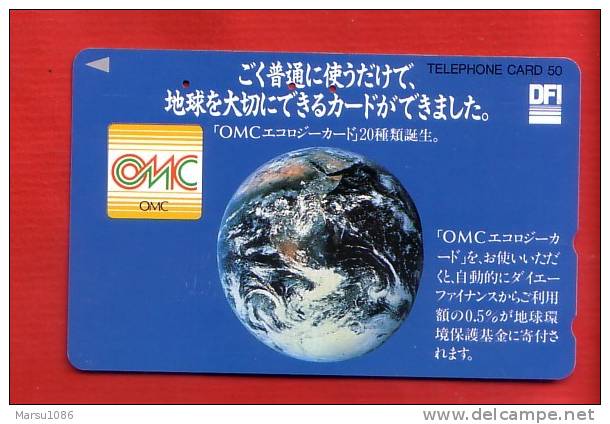 Japan Japon  Telefonkarte Phonecard -  Weltraum Space  Espace Universum Universe Erde - Espacio