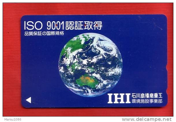 Japan Japon  Telefonkarte Phonecard -  Weltraum Space  Espace Universum Universe Erde - Raumfahrt