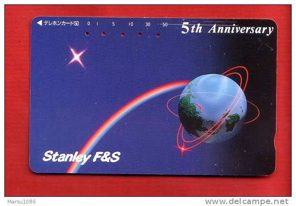 Japan Japon  Telefonkarte Phonecard -  Weltraum Space  Espace Universum Universe Erde - Espace