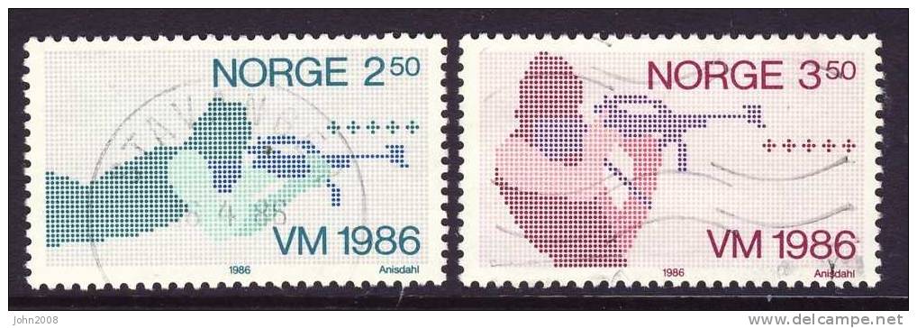 Norwegen / Norway 1986 : Mi.nr 940-941 * - Freimarken / Definitives - Usados