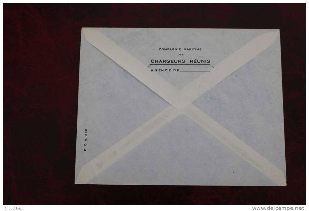 15-3-1958 MARCOPHILIE LETTRE PREMIER JOUR  DU PONT D'ABIDJAN  AFRIQUE OCCIDENTALE FRANCAISE PAR AVION  COTE D'IVOIRE - Storia Postale