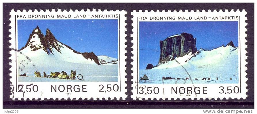 Norwegen / Norway 1985 : Mi.nr 918-919 * - Antarktisexpedition / Antartica Expedition - Used Stamps