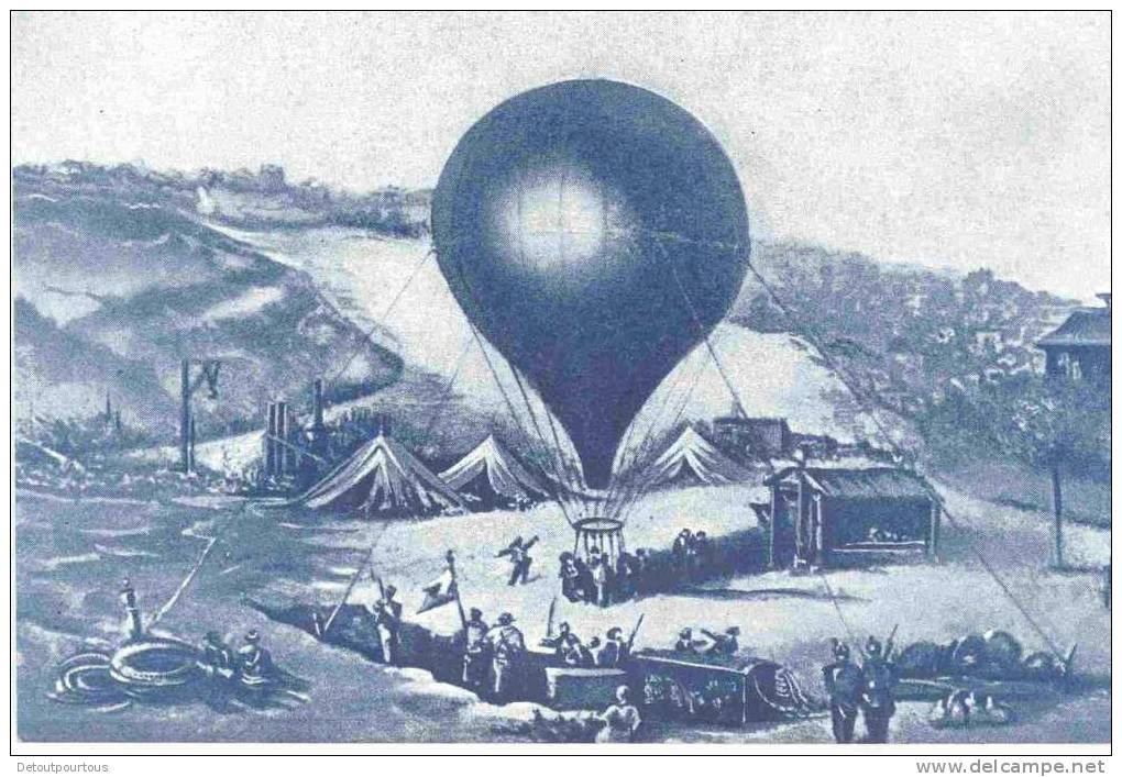 Scène De Décollage De Ballon Montgolfiere Aérostat  Série Limitée - Balloons