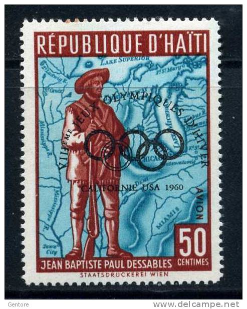 HAITI 1960 Winter Games  Cpl. Set Of 1 Value Yvert Cat. N° 430  Absolutely Perfect MNH ** - Inverno1960: Squaw Valley