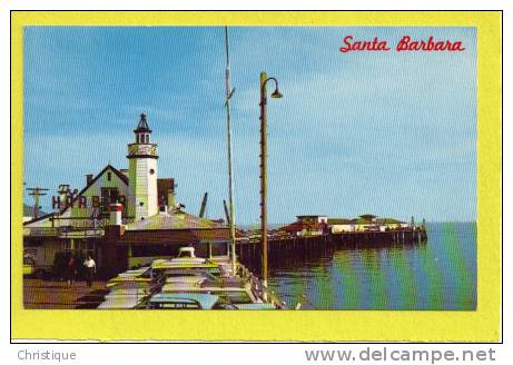 Santa Barbara Fishing Pier And Lighthouse, 1950-60s - Santa Barbara
