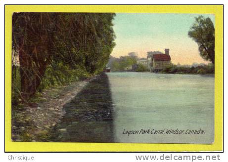Lagoon Park Canal, Windsor, Ont. 1910s - Windsor