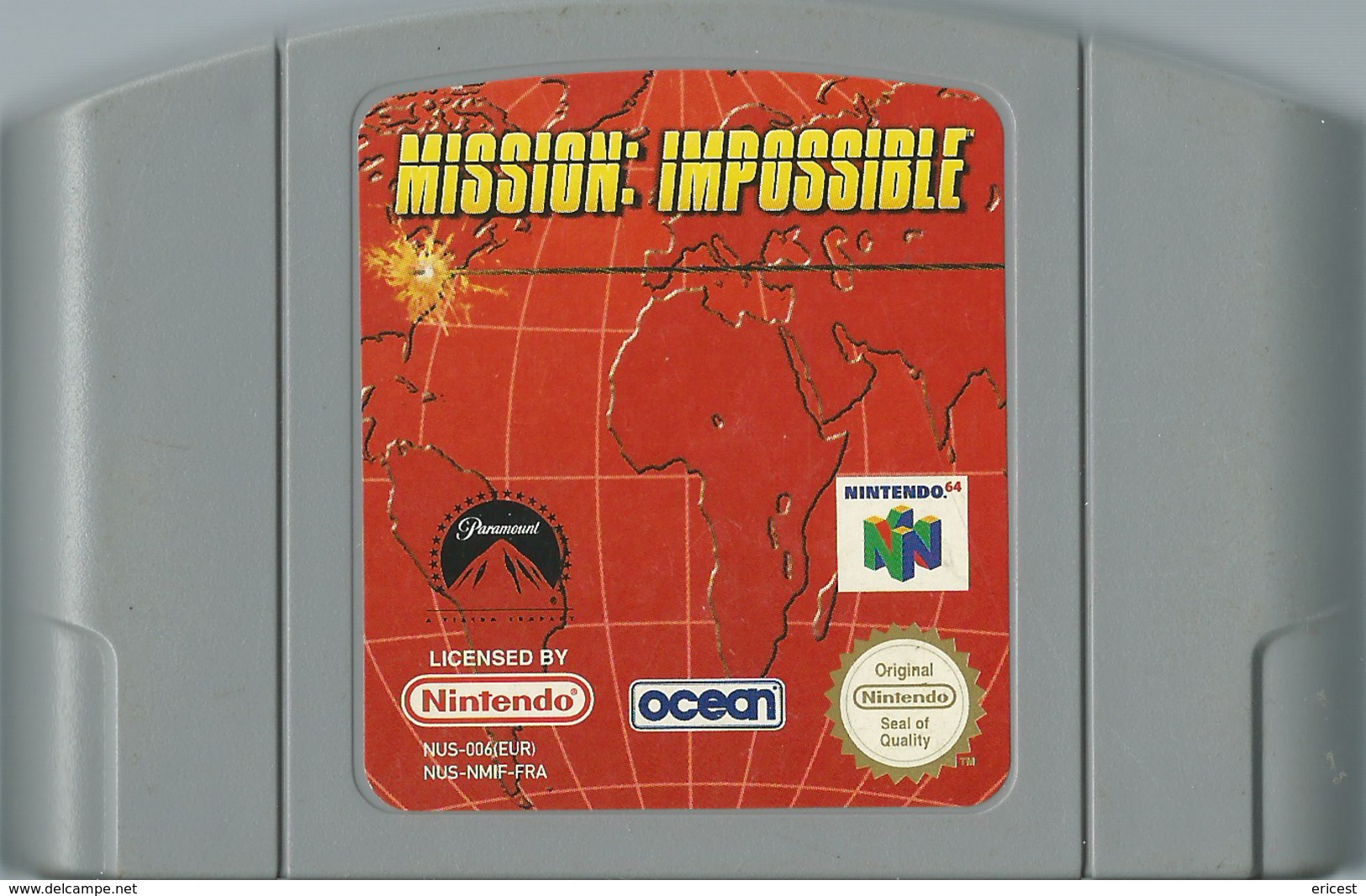 JEU NINTENDO 64 MISSION : IMPOSSIBLE SANS BOITE NI NOTICE - Nintendo 64