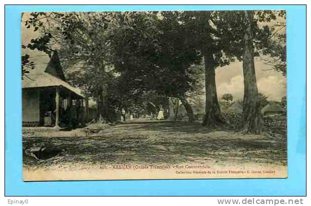 B - AFRIQUE - GUINEE FRANCAISE - édit. A. James - KANKAN - Rue Commerciale - Guinée