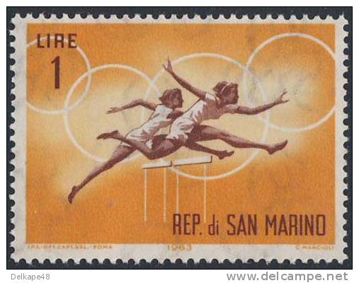 San Marino 1963 M 782 YT 605 ** Hurdling / Course De Haies / Hürdenlauf / Hordenlopen - Olympic Games Tokio 1964 - Zomer 1964: Tokyo