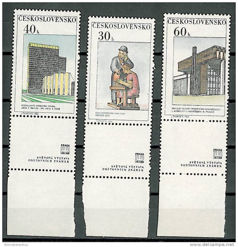 CZECHOSLOVAKIA - 1968 MODERN PRAHA - Unused Stamps