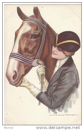 ILLUSTRATEUR Signée  NANNI CHEVAL CAVALIERE - Nanni