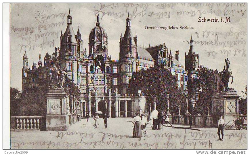 Z4927 Germany Mecklemburg Schwerin Grossherzoliches Schloss Circulated - Schwerin