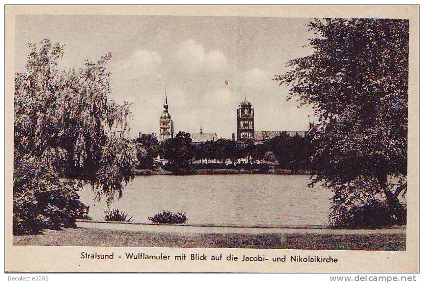 Z4929 Germany Mecklemburg Straslund Wulflamufer Mit Blick Au Die Jacobi Uncirculated - Stralsund