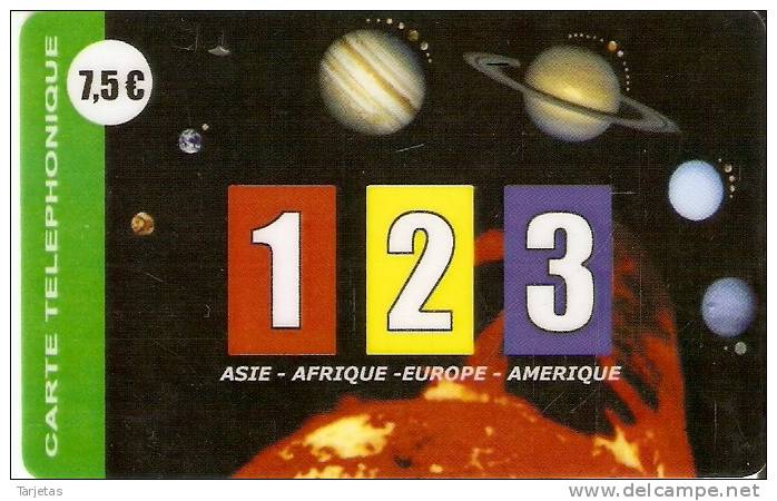 TARJETA DE FRANCIA DE VARIOS PLANETAS   (PLANET) - Astronomie