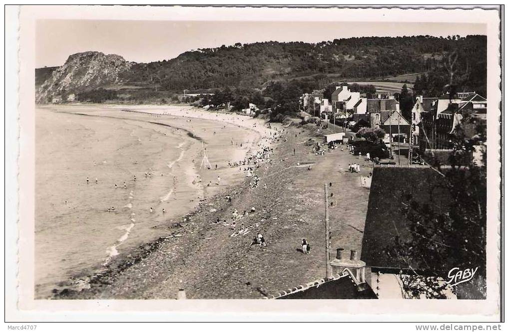 PLESTIN Le GREVES 22 La Plage Editions Artaud Carte Dentelée Véritable Photo - Plestin-les-Greves