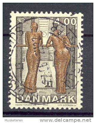 Denmark 2002 Mi. 1303  4.00 Kr NORDEN Kunst Art Girl In Airport Mädchen Im Flughafen - Gebraucht