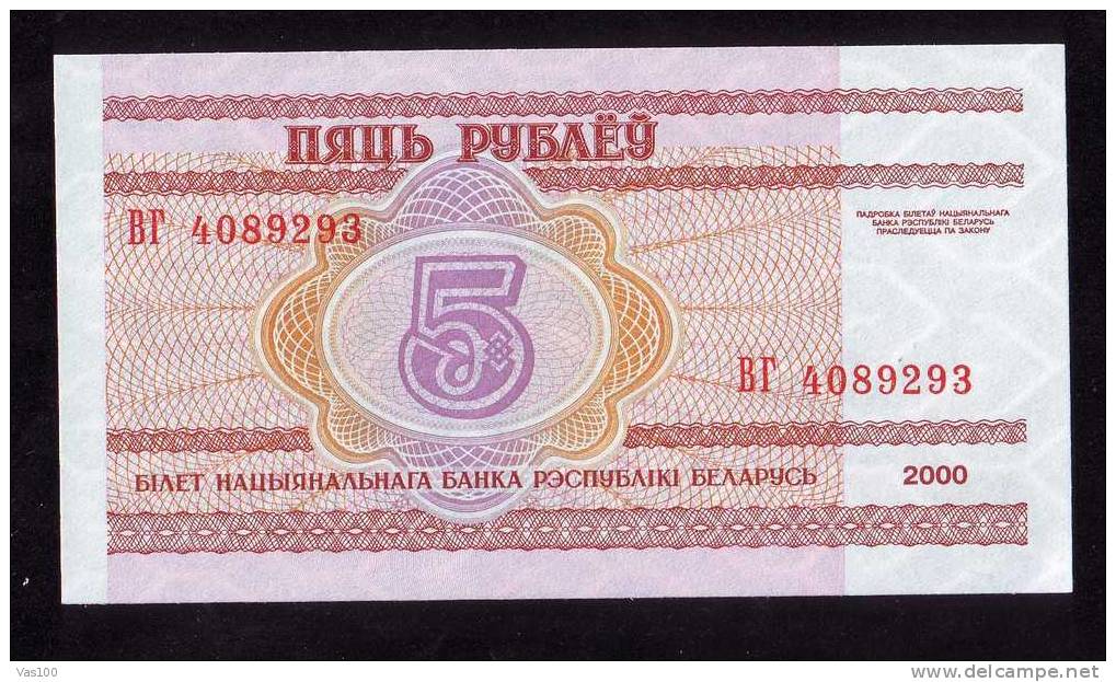 BELARUS , 5 R,2000 ,UNC , UNCIRCULATED, PAPER MONEY - Belarus