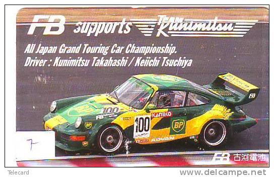 Télécarte Japon BP (7) Phonecard JAPAN * VOITURE * Auto CAR * PETROL * OIL * PORSCHE - Oil