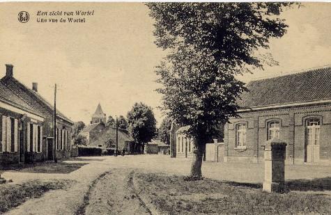 Prentkaart Hoogstraten Wortel Zicht Van Het Dorp Onbeschreven - Hoogstraten