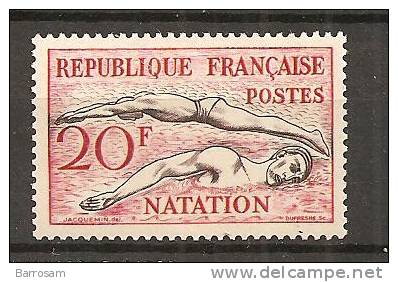 France1953:Yvert 960mnh** Swimming - Ete 1952: Helsinki