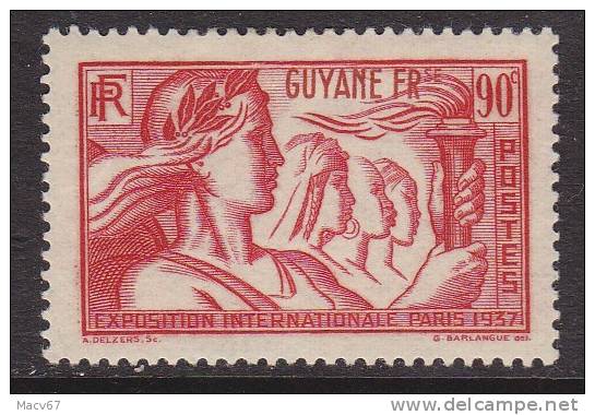 French Guyana  166  *  PARIS EXPO. - Unused Stamps