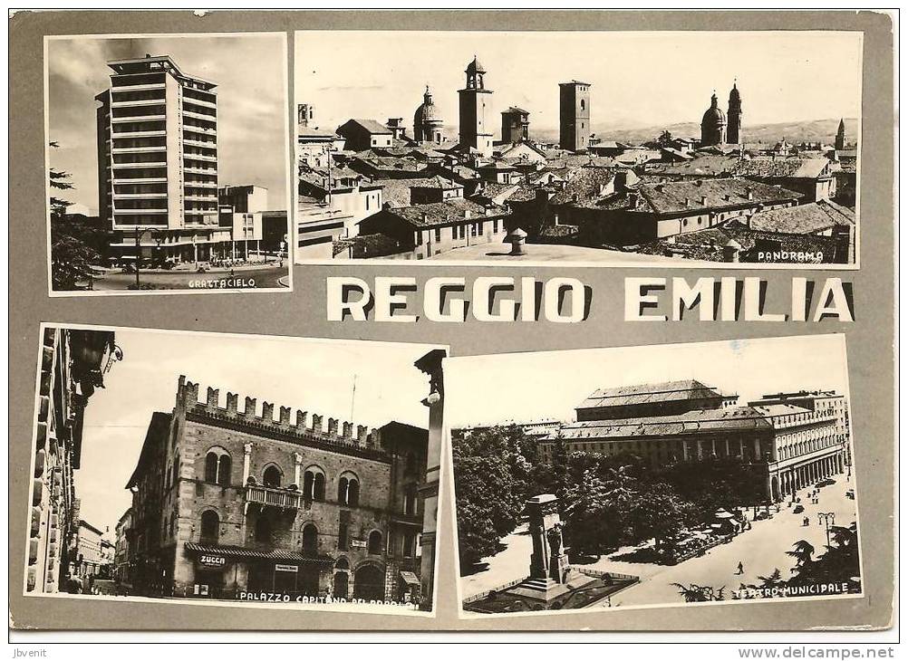 Saluti Da REGGIO EMILIA  - 4 Vedute - Reggio Nell'Emilia