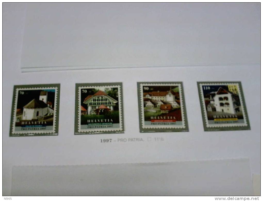 SVIZZERA ( SUISSE - SWITZERLAND ) ANNO 1997 PRO PATRIA   ** MNH - Unused Stamps