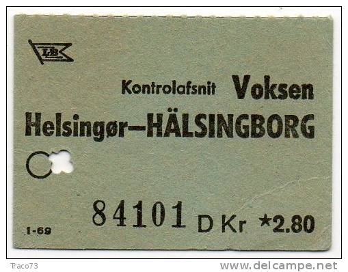 HALSINGBORG / SVEZIA  - BIGLIETTO - Europe
