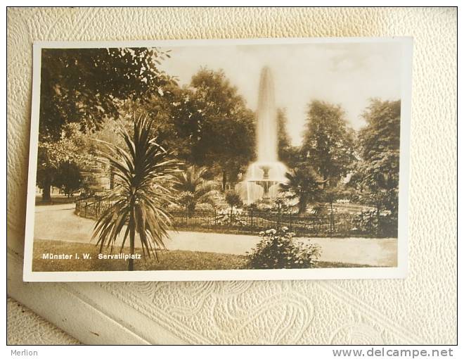 Münster I.W.  Servatiiplatz - FOTO-AK   -  Cca 1930's   VF  D57211 - Muenster