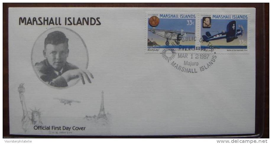 MARSCHALL ISLANDS FDC MI 113-18(2) AVIATION AIRPLANES ON 3 COVERS!! BLANK VERY FINE - Marshalleilanden