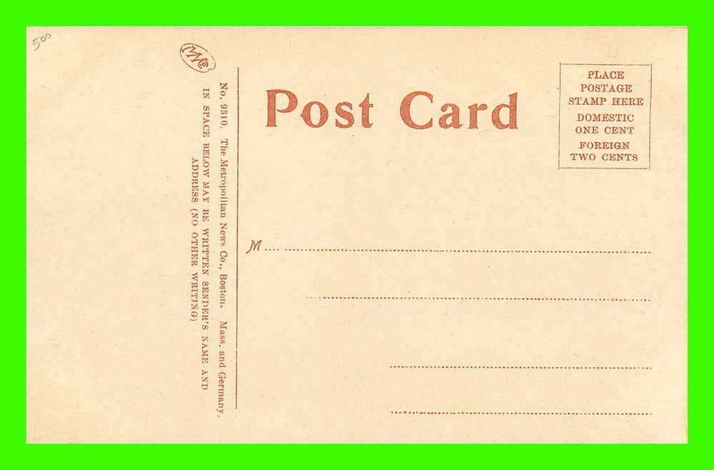 MT. VERNON, VA - WASHINGTON HOME - THE METROPOLITAN NEWS CO - 3/4 BACK - - Other & Unclassified