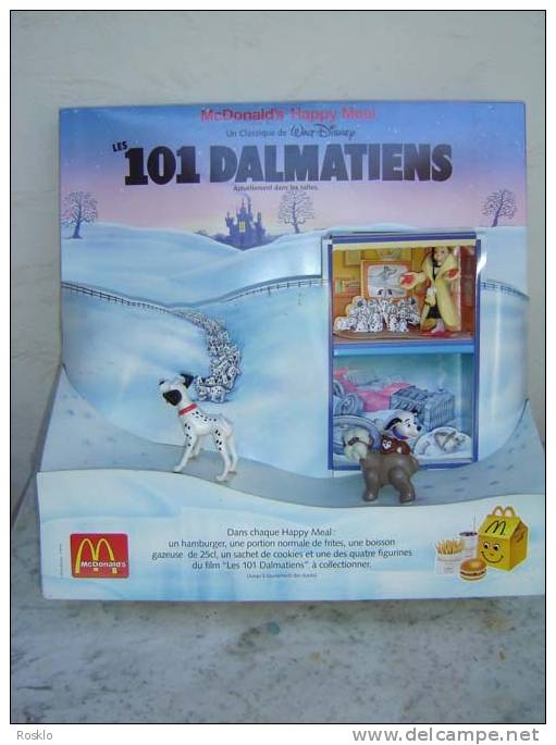 MAC DONALD / 101 DALMATIENS 1995/96 FRANCE  / PRESENTOIRE HAPPY MEAL / 50CMX50CM / PARFAIT ETAT - McDonald's