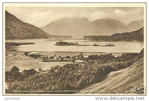 Britain - Macdonald's Burial Isle Loch Old Postcard [P44] - Argyllshire