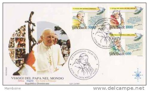 Vatican  1993  N° 963 . 65 ....enveloppe 1 Jour. Serie Compl. - Gebraucht