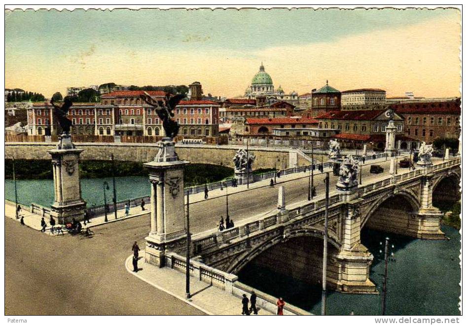 Puente De Victor Emanuele Ll - Roma ( Italia) , Post Card,postal, Postkarte, Bridge - Puentes