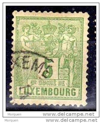 Lote 9 Sellos Luxemburgo, Num 47-54 º - 1882 Allégorie