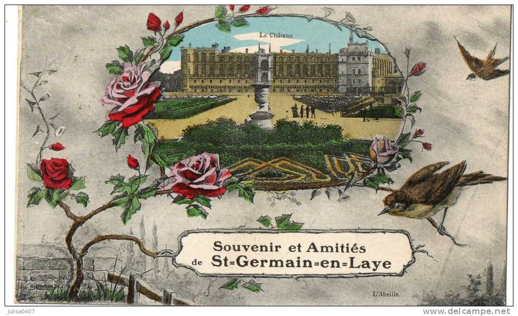 SAINT GERMAIN EN LAYE (78) Carte Fantaisie Souvenir - St. Germain En Laye