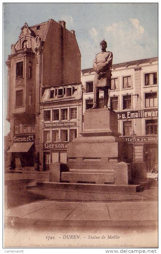 Allemagne - Duren - Statue De Moltke - Düren