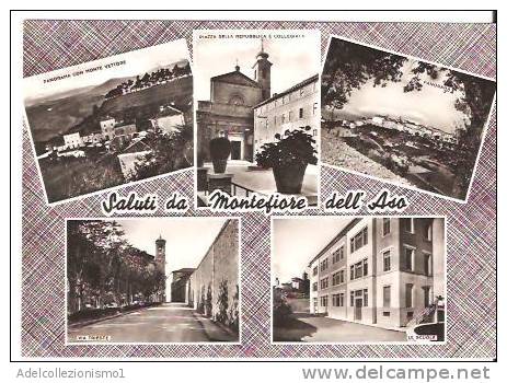 32661)cartolina Illustratoria Località Di Montefiore Dell'aso - Ascoli Piceno