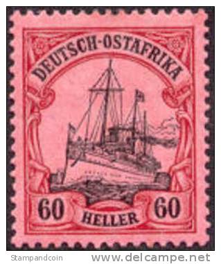 German East Africa #38 XF Mint Hinged 60h From 1905 - Afrique Orientale